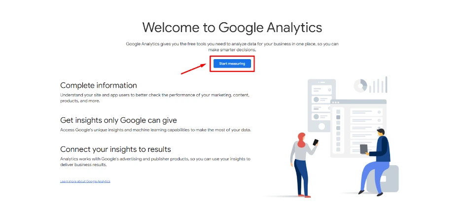 Create a Google Analytics account