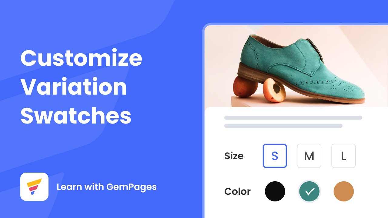 How to customize swatches on GemPages