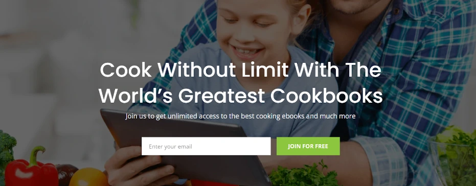A screenshot of GemPages pre-built landing page template.