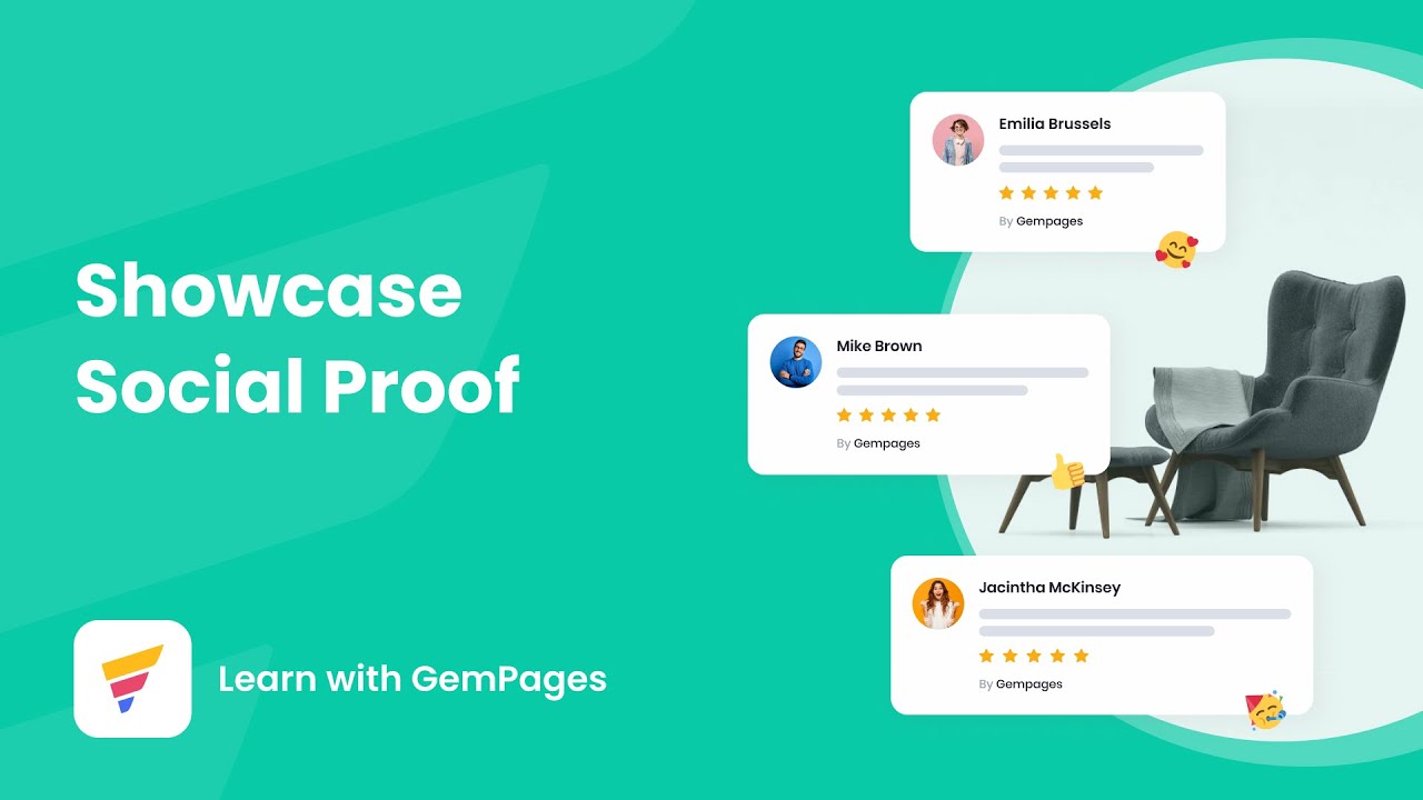 Showing social proof on GemPages