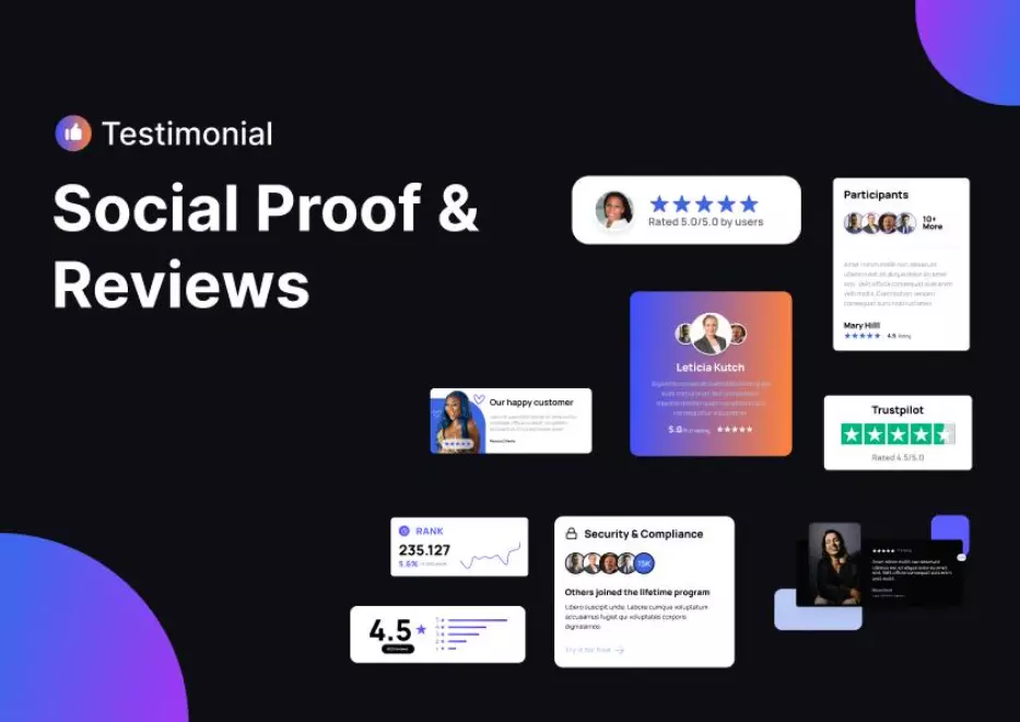 Leverage social proof to maintain an effective landing page.