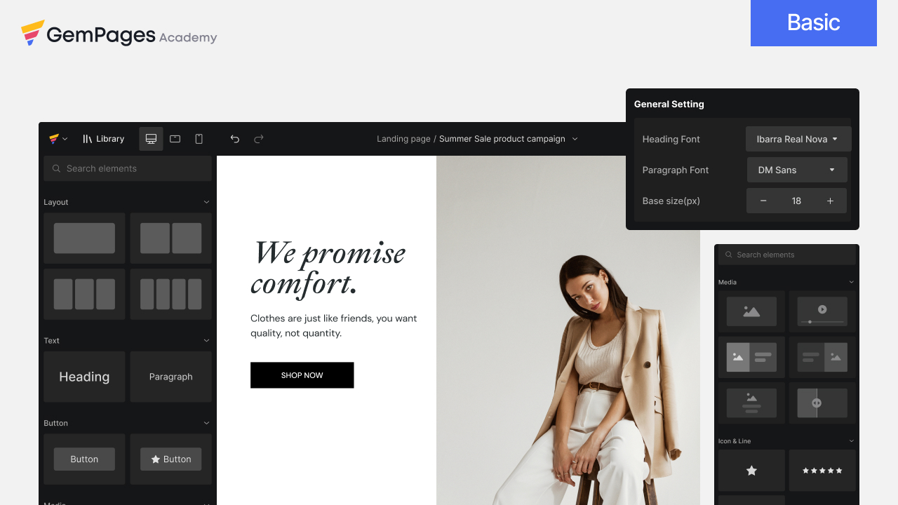 How to use GemPages conversion elements