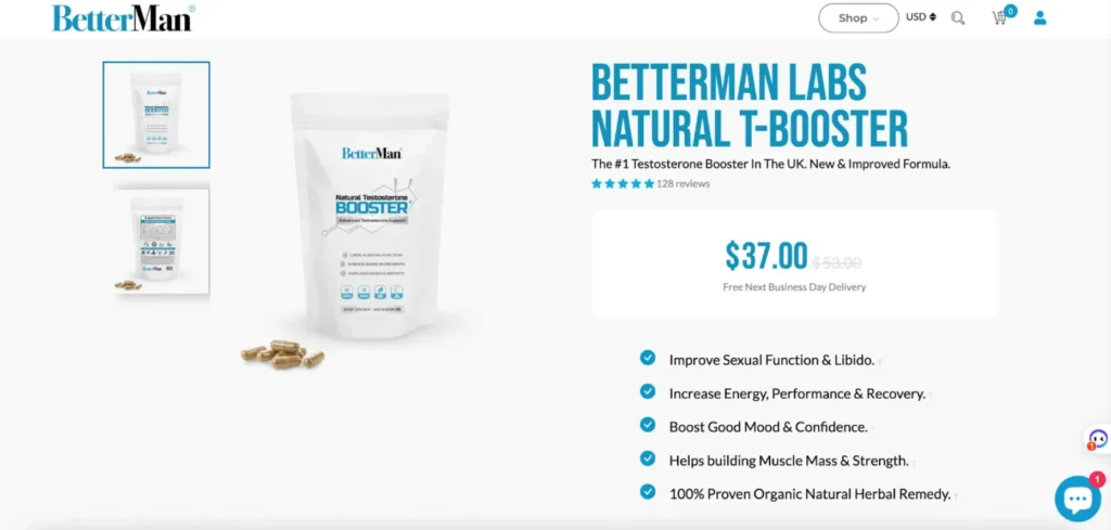BetterMan product page.