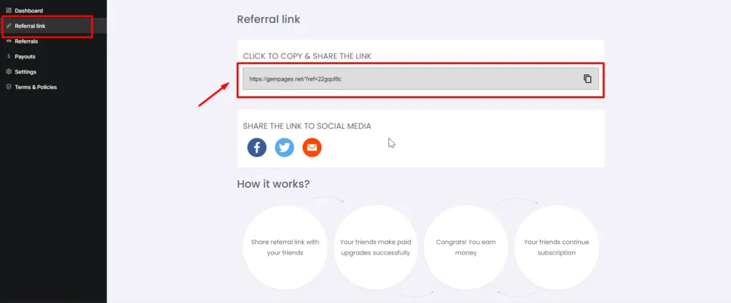GemPages affiliate referral link