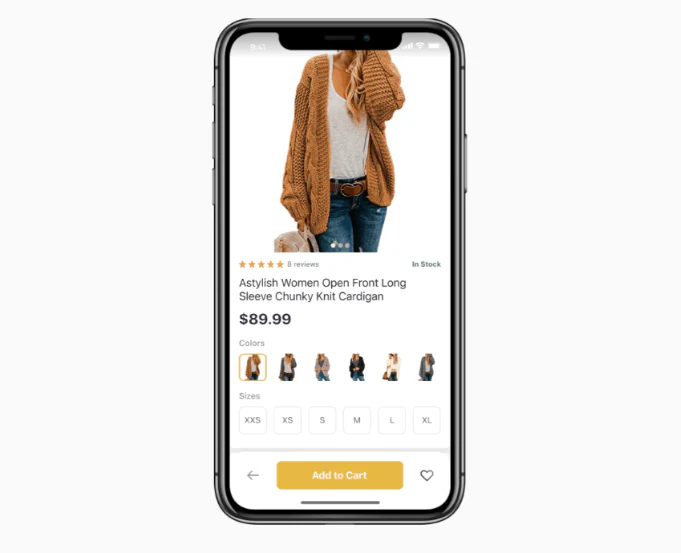 how to have a responsive mobile product page