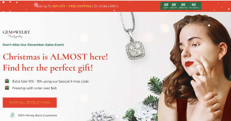 GemPages Christmas template