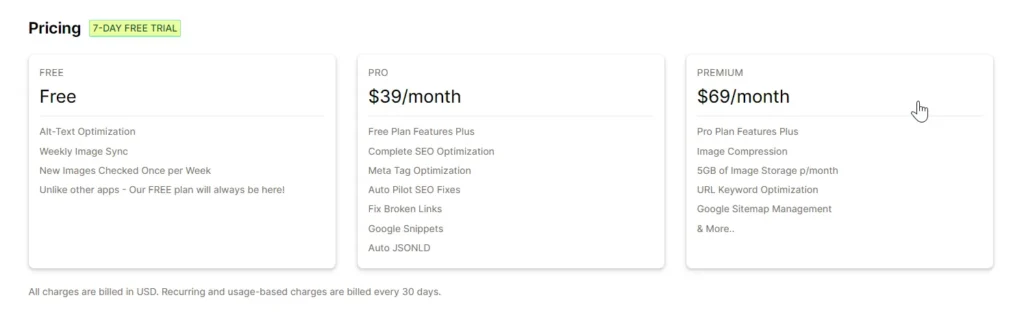 booster's pricing plans