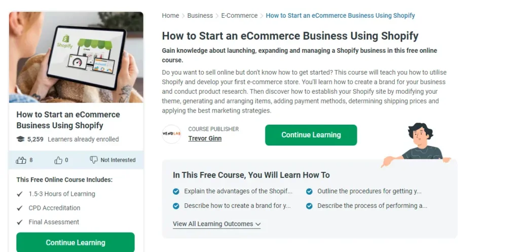 how to start an ecommerce business using shopify screenshot