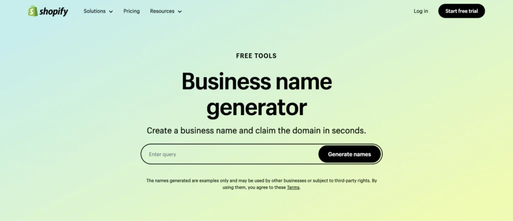 shopify-business-name-generator