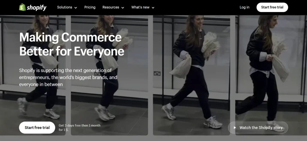 Shopify eCommerce platform.