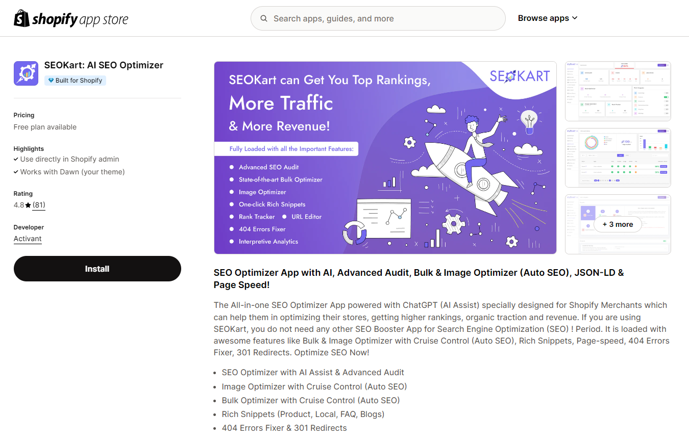Best Free SEO Apps For Shopify to Rank High